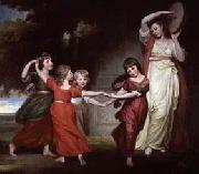 The five youngest children of Granville Leveson-Gower, 1st Marquess of Stafford George Romney